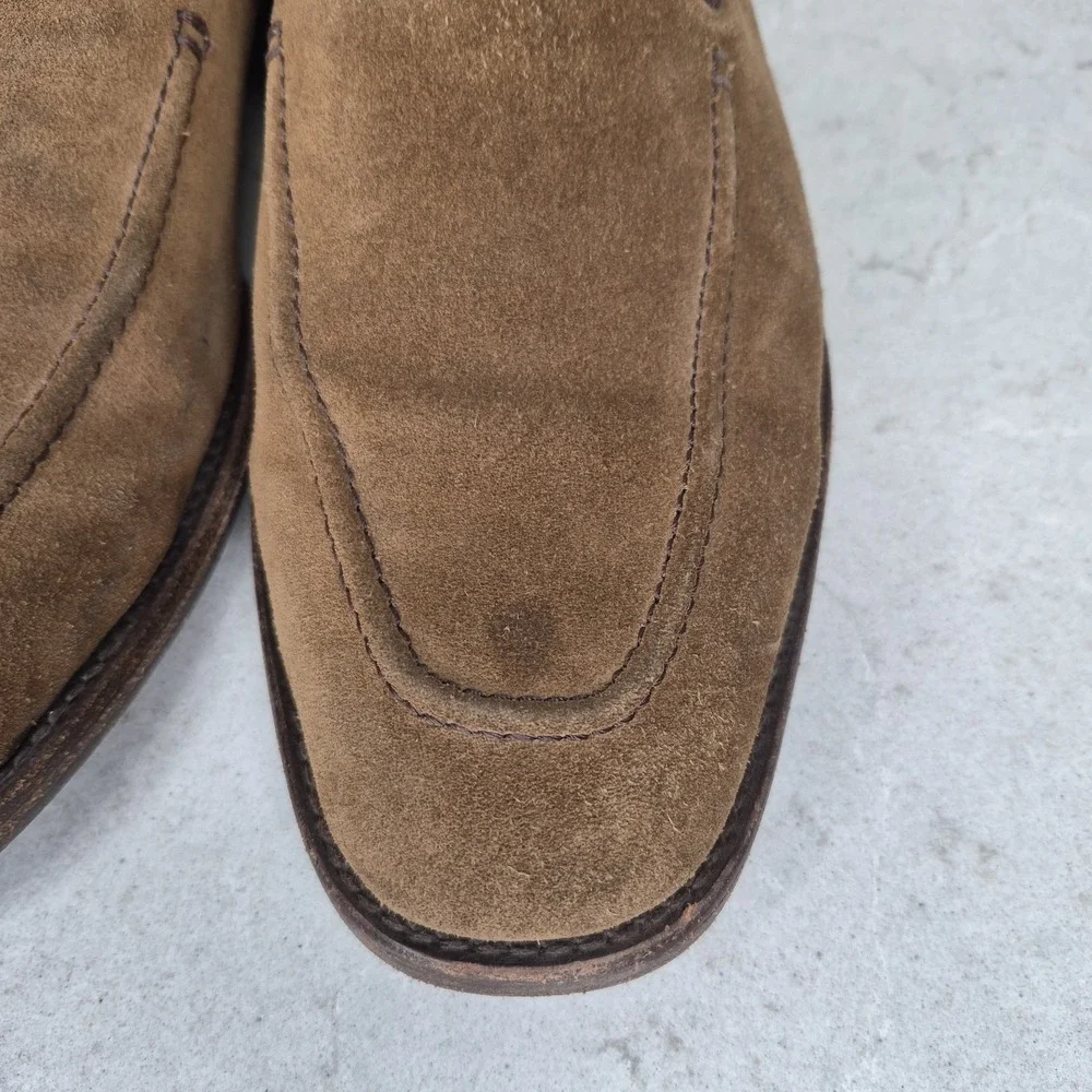 FRYE Men's Size 10D‎ JEFFERSON VENETIAN LOAFER Suede CHESTNUT